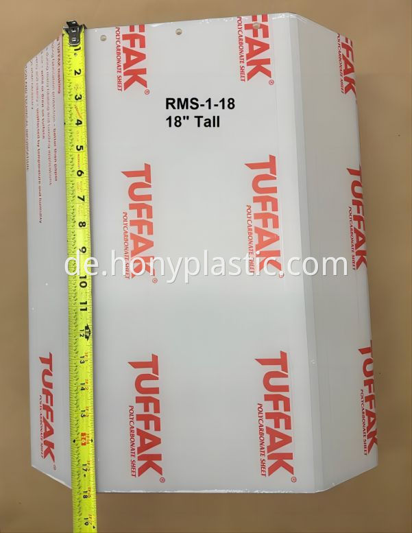 Tuffak ® 15 Polycarbonat (ehemals Makrolon ®) -6 TUFFAK ® 15 Polycarbonate (Formerly Makrolon ®)-6